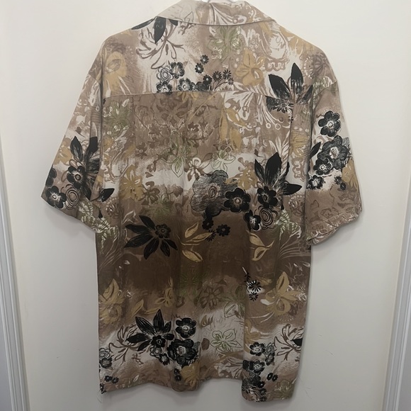 Andros Men Vintage Hawaiian 100% Silk Button Down Shirt Size Medium - Picture 7 of 11